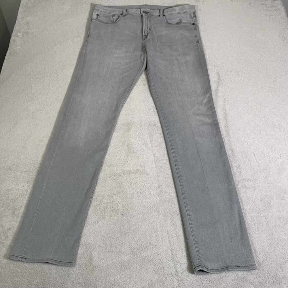 Banana Republic The Traveler Jeans Mens 36x34 (Tag 34x34) Gray Slim Stretch
